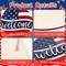 3D Memorial Day Door Sign 4th of July Decorations Patriotic Wreaths Welcome Sign for Front Door Wooden